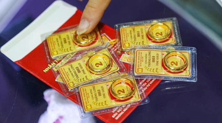 Giá vàng nhẫn tiếp tục lập đỉnh. (Ảnh: Minh Đức).