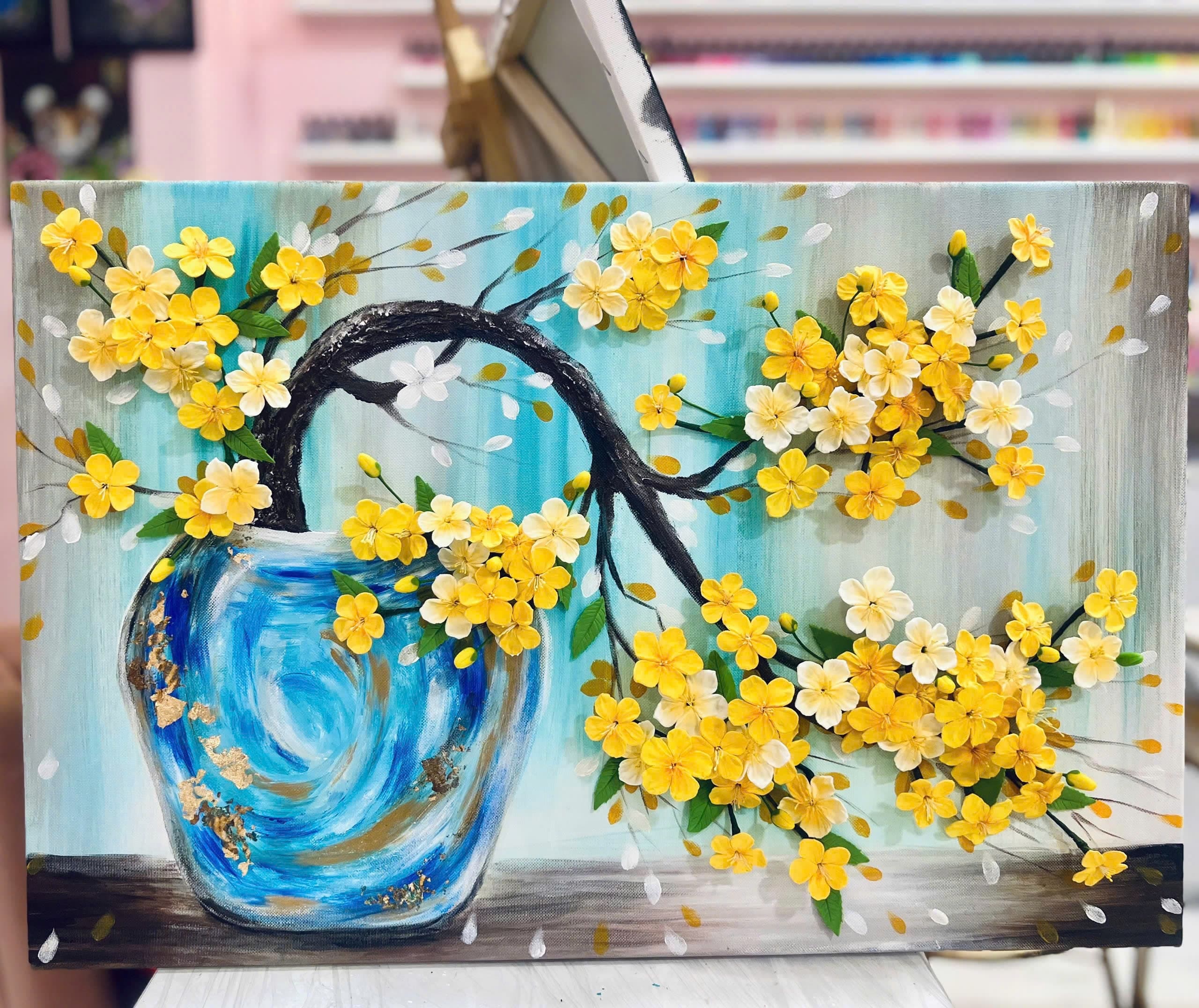 Tranh được thực hiện bởi Em Chã