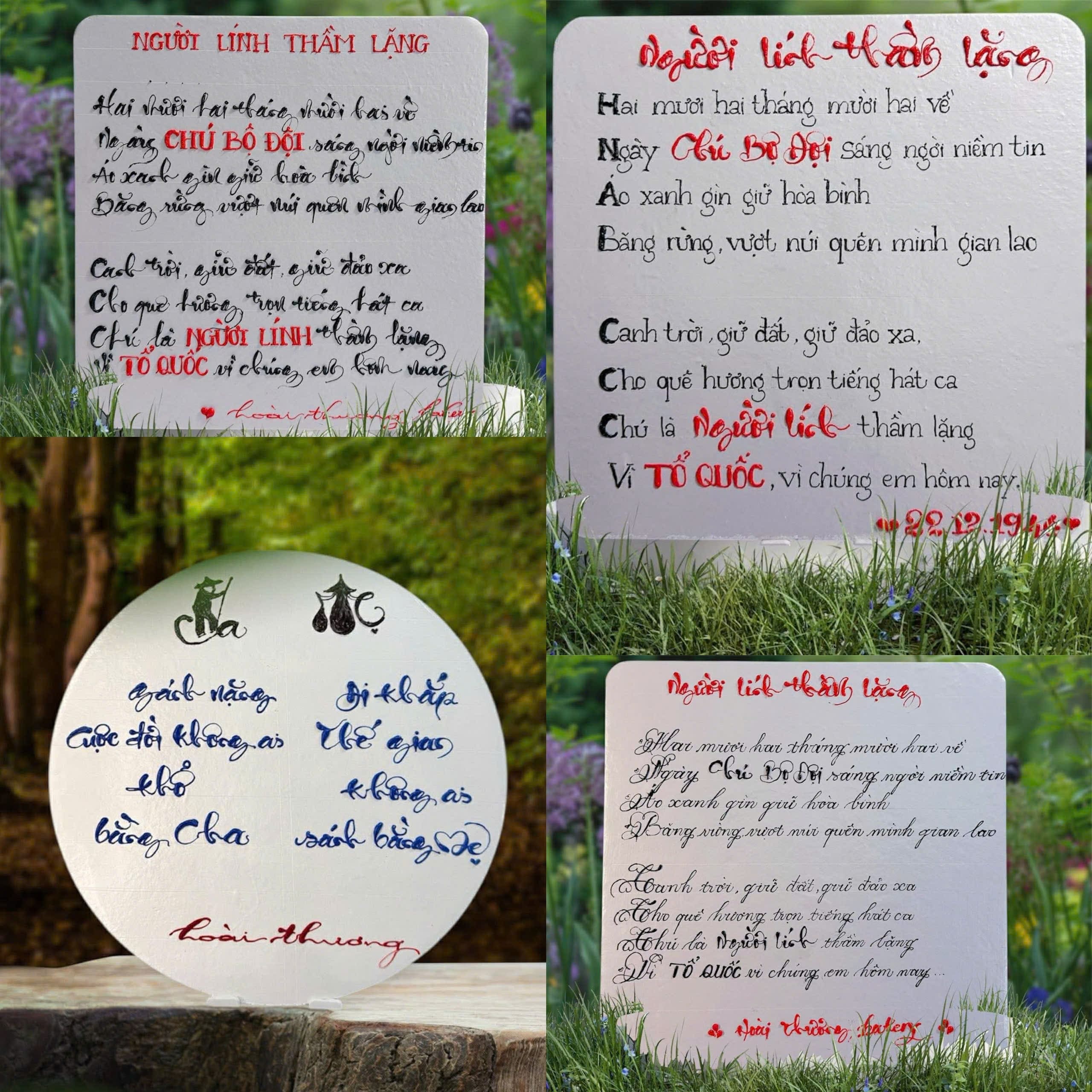 Những nét chữ bằng kem đầy tinh xảo được Phạm Thương thể hiện