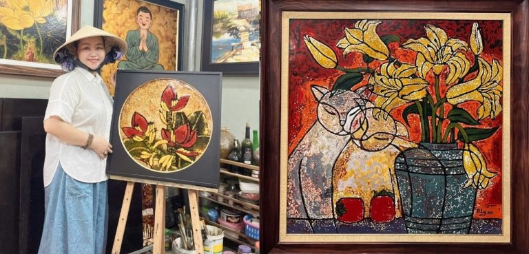 Họa sĩ Trương Thị Bích Ly: Hành trình vẽ ký ức, chữa lành tâm hồn bằng sắc màu sơn mài