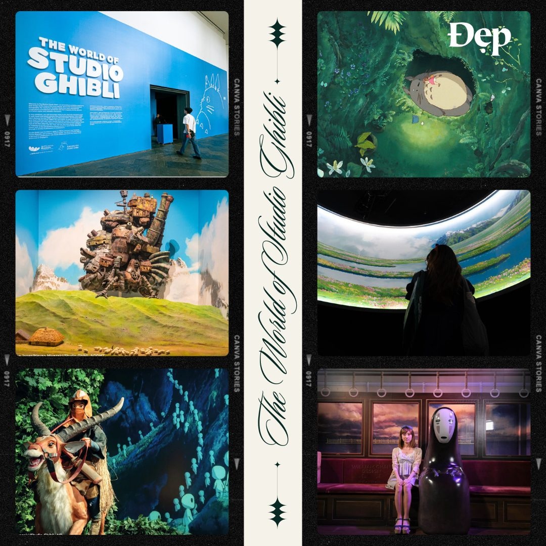 Studio Ghibli vẫn luôn khiến người xem thổn thức trước những khung cảnh và thước phim nên thơ.Triển lãm kéo dài đến tháng 2/2025.