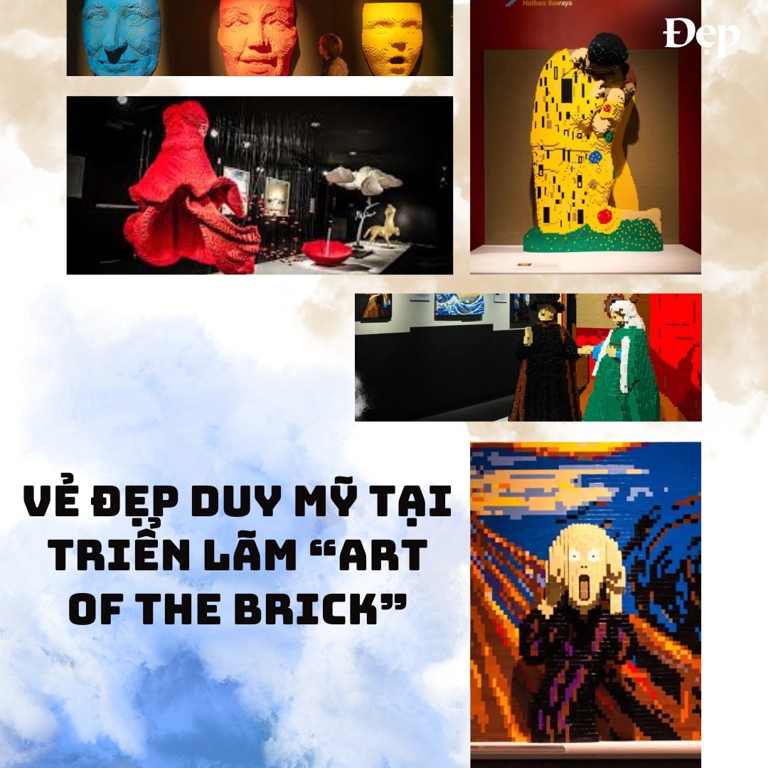 Vẻ đẹp duy mỹ tại triển lãm “Art Of The Brick” (“Nghệ thuật của những viên gạch”)