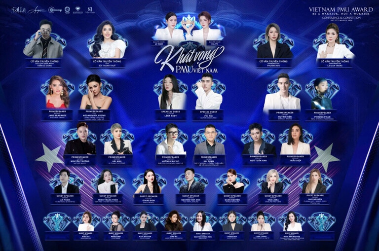 Vietnam PMU Awards 2025: Sự kiện về Phun xăm thẩm mỹ hot nhất năm