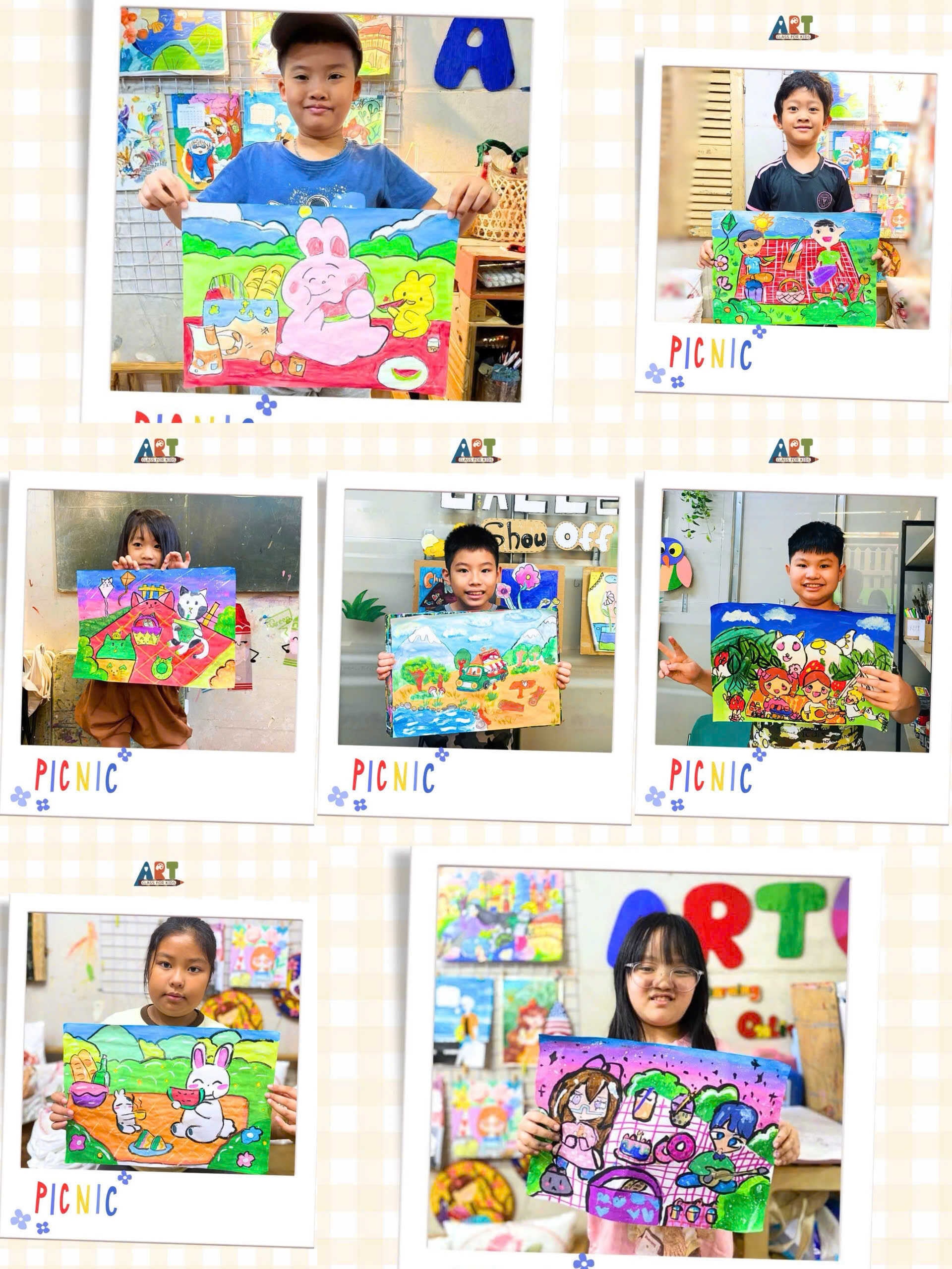 Những tác phẩm đầy sáng tạo của các “hoạ sĩ nhí” nhà Art Class for Kids in SaiGon